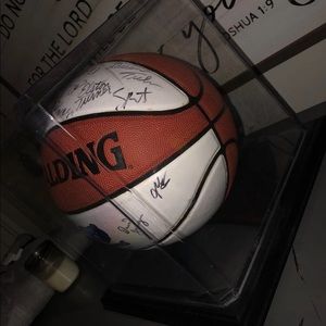 Signed basketball y by the grizzlies 2016 team